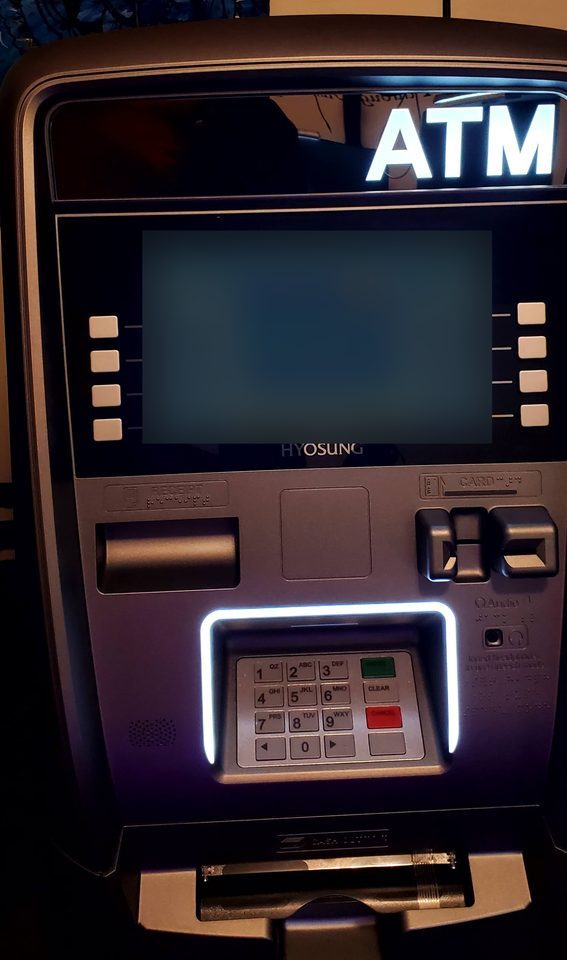 A Coinfish ATM, Hyosung model